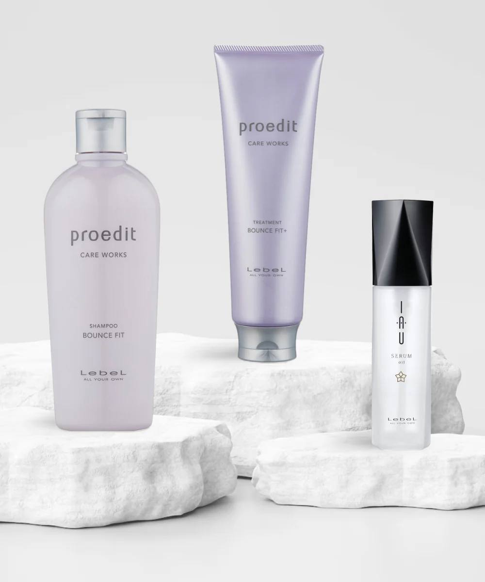 Japanese hair care cosmetics: shampoos, masks, and treatments for cleansing, nourishing, moisturizing, and restoring the hair and scalp.