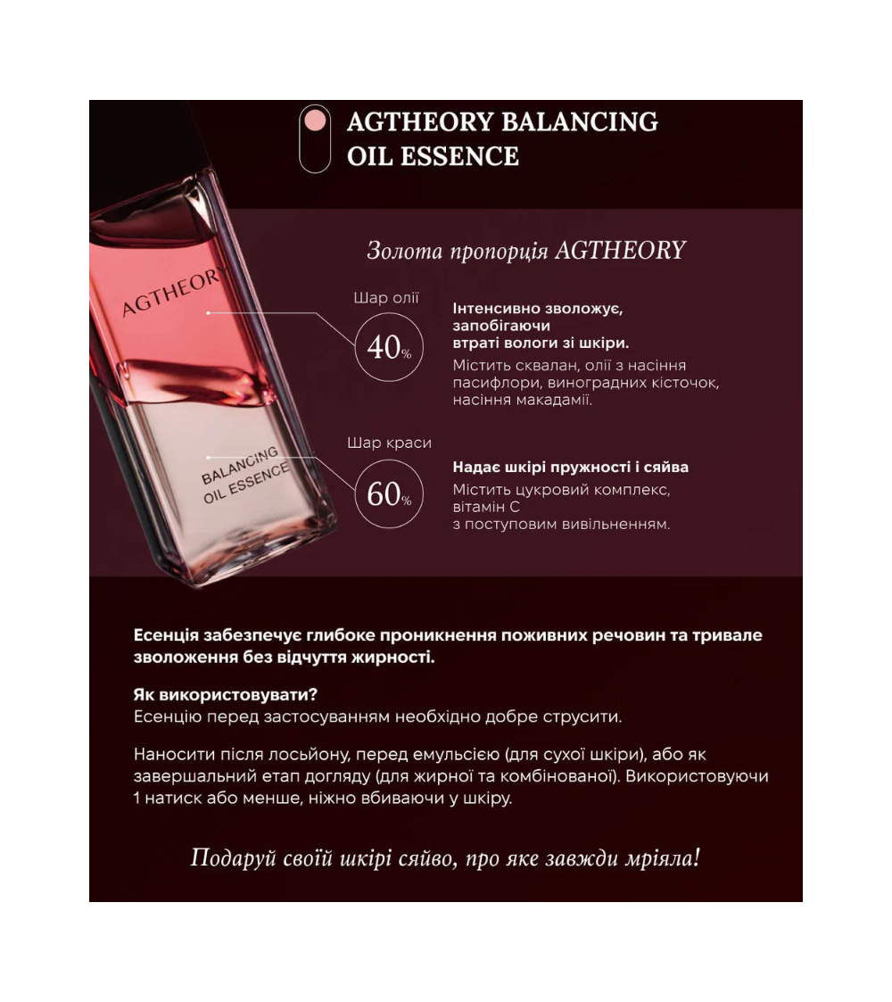 AXXZIA AGTheory balancing oil essence