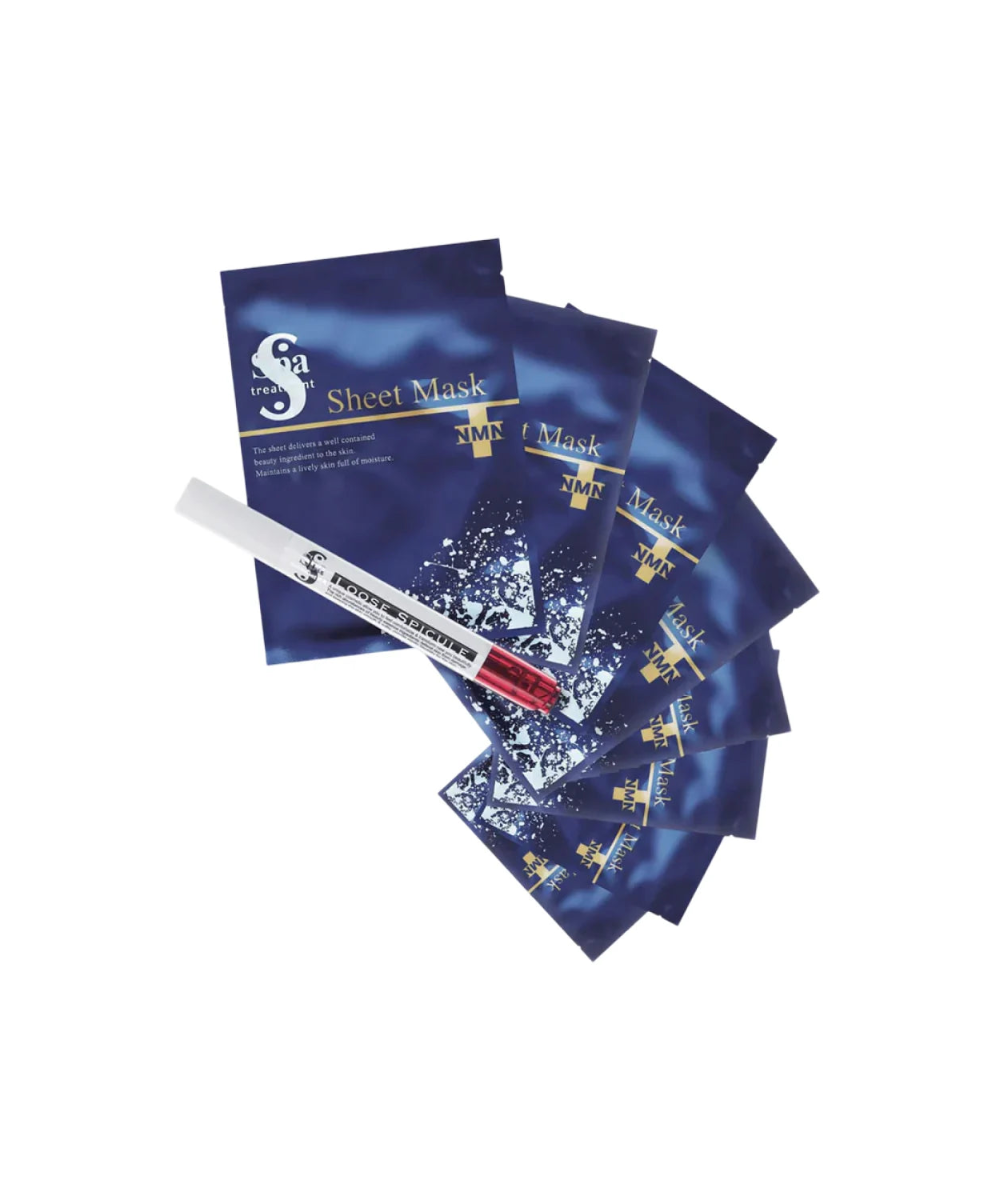 Spa Treatment eX Loose Spickle &amp; NMN Sheet Mask – японська програма інтенсивного омолодження з мікроспікулами та NMN